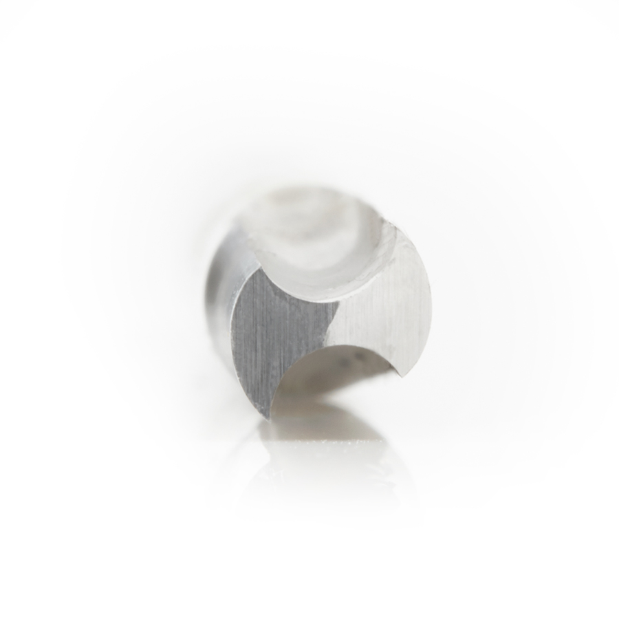 Amana HSS1603 HSS Double Straight 'O' Flute Plastic Cutting 1/4 Dia x 3/4 x 1/4 Inch Shank