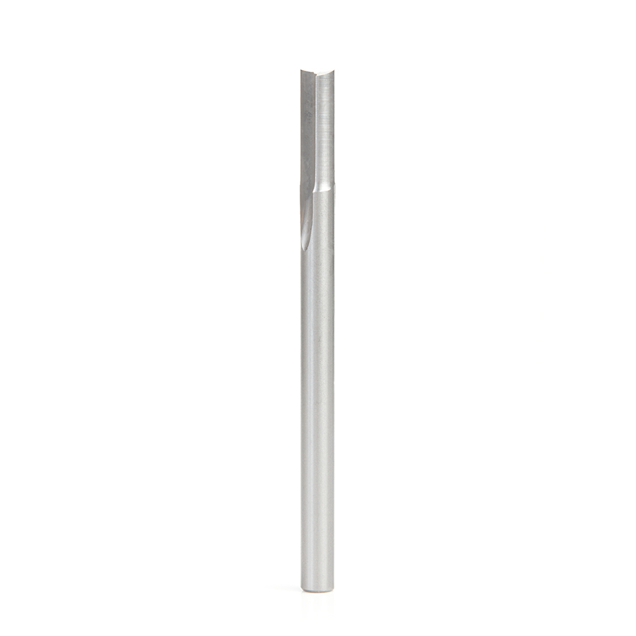 Amana HSS1603 HSS Double Straight 'O' Flute Plastic Cutting 1/4 Dia x 3/4 x 1/4 Inch Shank