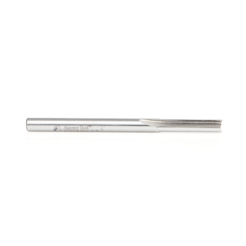 Amana HSS1611-M High Speed Steel (HSS) Foam Cutting Straight V-Flute 6mm Dia x 25mm x 6mm Shank Router Bit