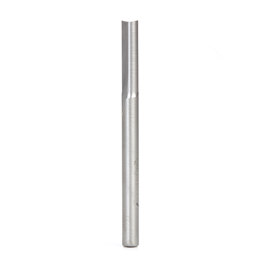 Amana HSS1611 High Speed Steel (HSS) Foam Cutting Straight V-Flute 1/4 Dia x 1 x 1/4 Shank Router Bit