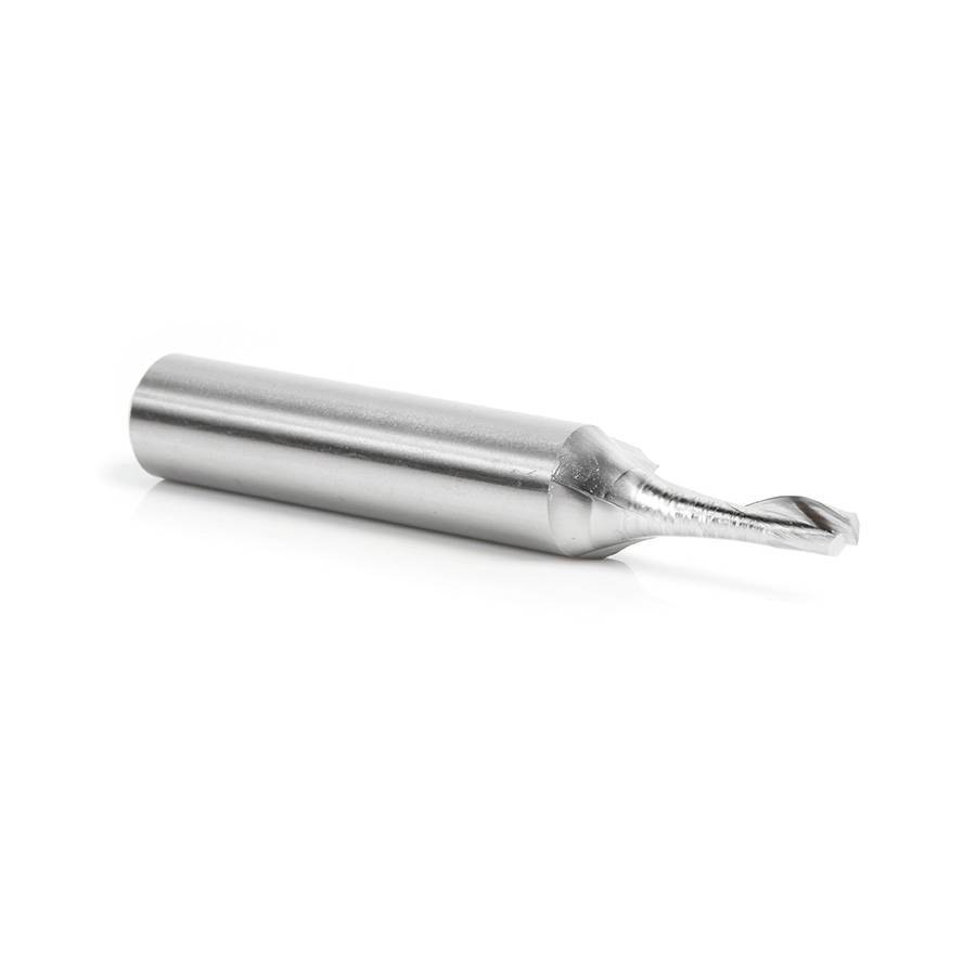 Amana HSS1623 High Speed Steel (HSS) Single Flute Spiral Aluminum Cutting 1/4 Dia x 3/4 x 1/2 Inch Shank Up-Cut Router Bit