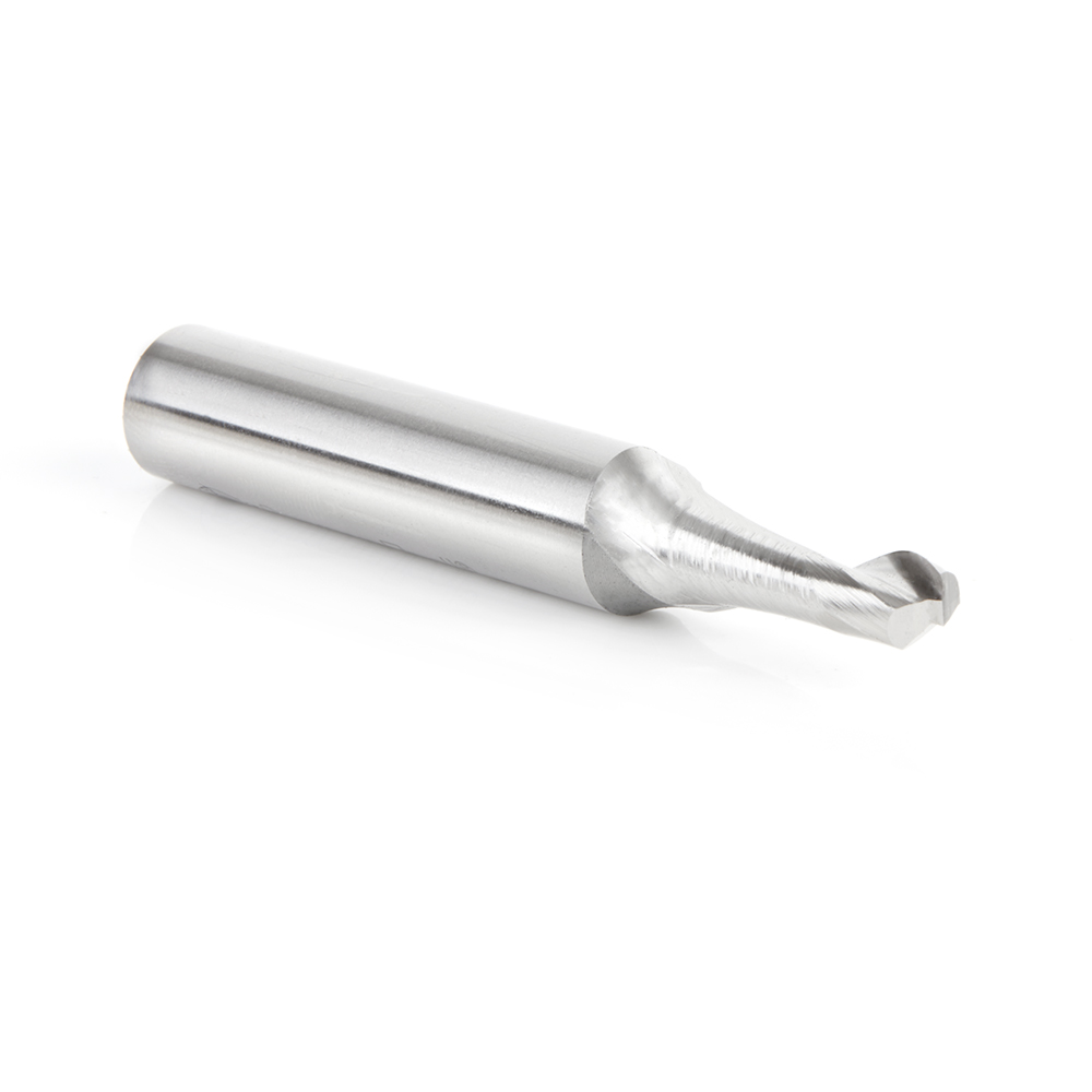 Amana HSS1626 High Speed Steel (HSS) Single Flute Spiral Aluminum Cutting 21/64 Dia x 3/4 x 1/2 Inch Shank Up-Cut Router Bit