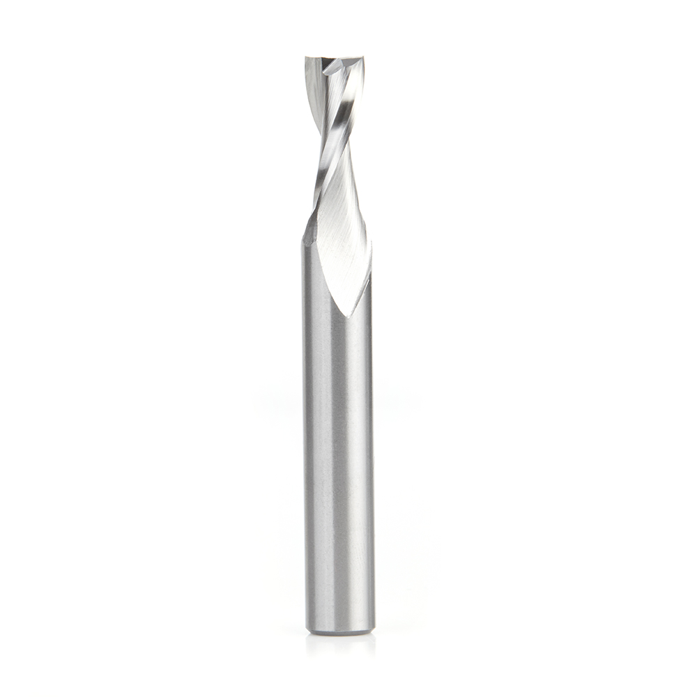 Amana HSS1638 High Speed Steel (HSS) Double Flute Spiral Aluminum Cutting 5/16 Dia x 3/4 x 3/8 Inch Shank Up-Cut Router Bit