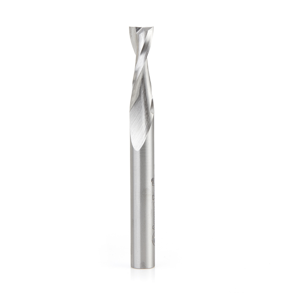 Amana HSS1639 High Speed Steel (HSS) Double Flute Spiral Aluminum Cutting 5/16 Dia x 1 x 5/16 Inch Shank Up-Cut Router Bit