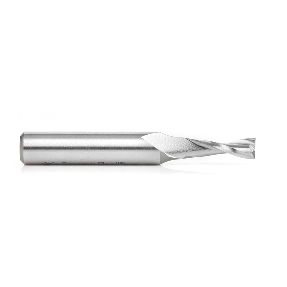Amana HSS1640 High Speed Steel (HSS) Double Flute Spiral Aluminum Cutting 5/16 Dia x 1 x 1/2 Inch Shank Up-Cut Router Bit