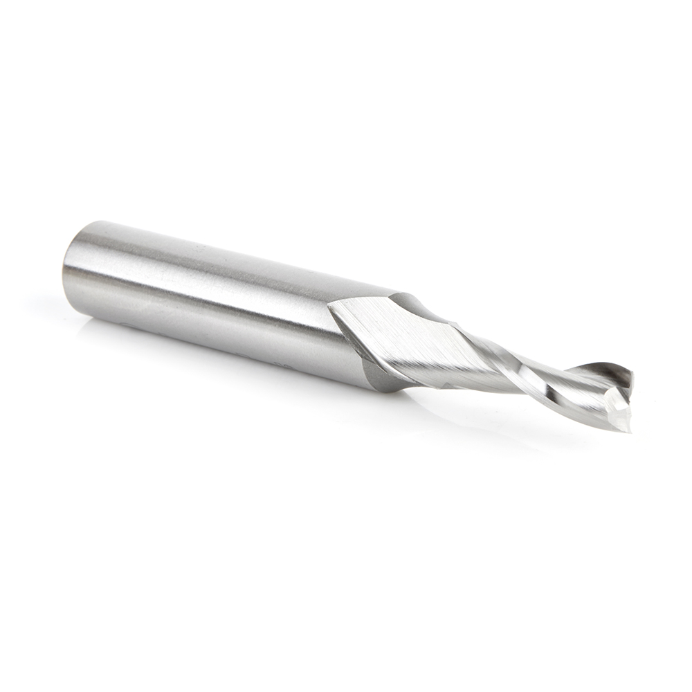 Amana HSS1640 High Speed Steel (HSS) Double Flute Spiral Aluminum Cutting 5/16 Dia x 1 x 1/2 Inch Shank Up-Cut Router Bit
