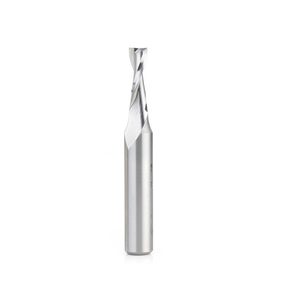 Amana HSS1640 High Speed Steel (HSS) Double Flute Spiral Aluminum Cutting 5/16 Dia x 1 x 1/2 Inch Shank Up-Cut Router Bit