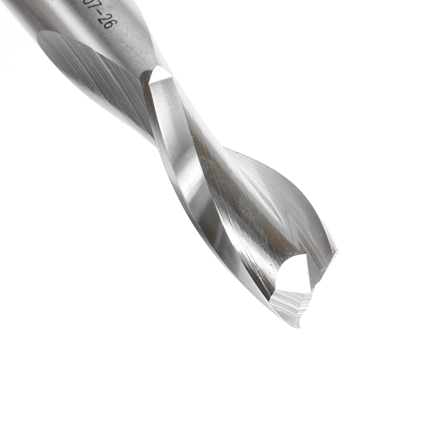 Amana HSS1644 High Speed Steel (HSS) Double Flute Spiral Aluminum Cutting 1/2 Dia x 1-1/2 x 1/2 Inch Shank Up-Cut Router Bit