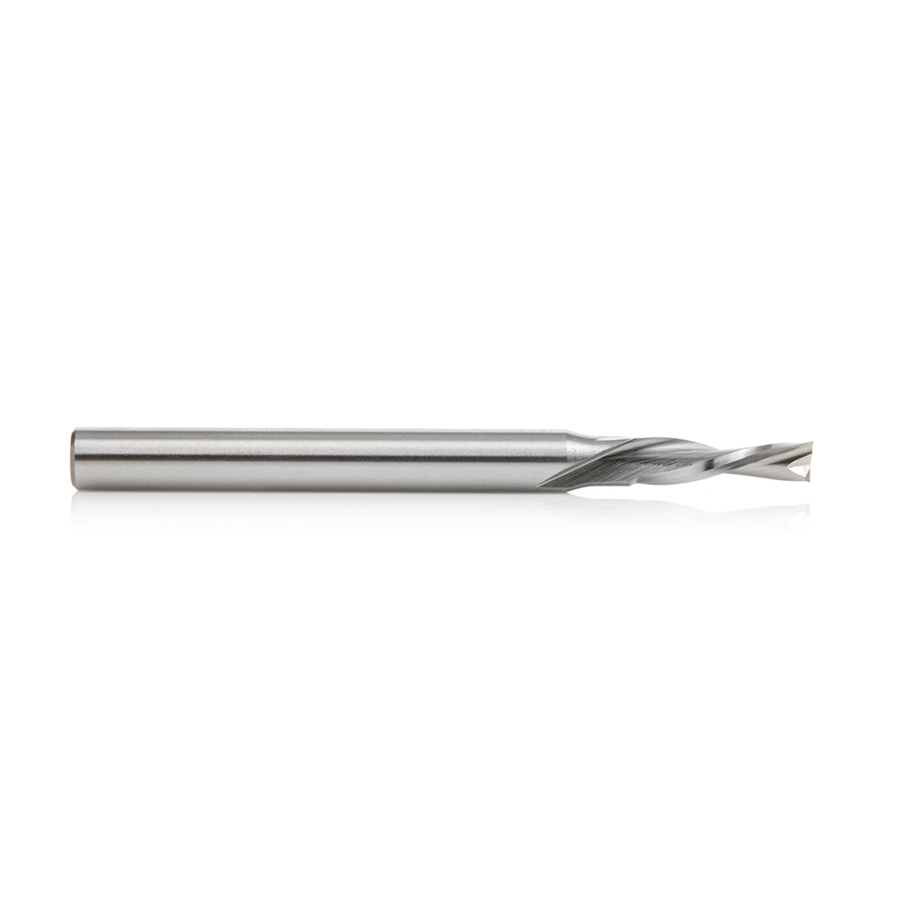 Amana HSS1651 High Speed Steel (HSS) Double Flute Spiral Aluminum Cutting 3/16 Dia x 5/8 x 1/4 Inch Shank Down-Cut Router Bit