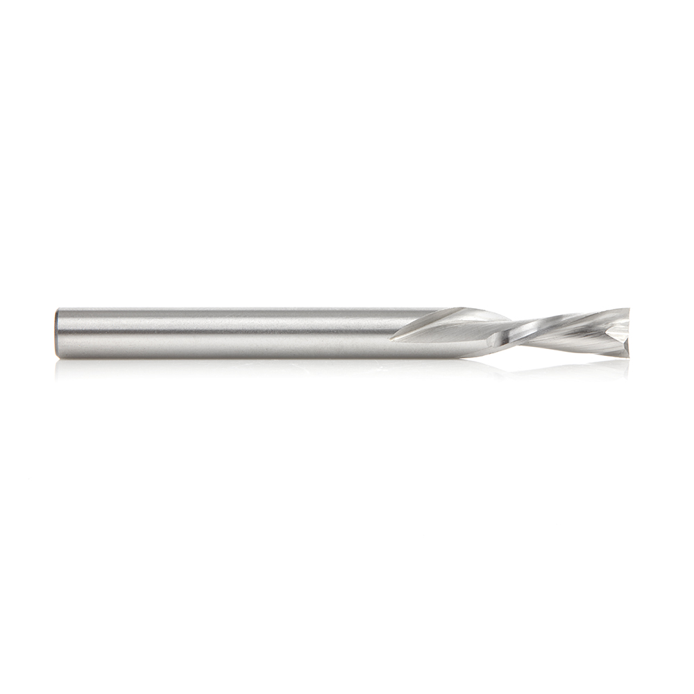 Amana HSS1652 High Speed Steel (HSS) Double Flute Spiral Aluminum Cutting 1/4 Dia x 5/8 x 1/4 Inch Shank Down-Cut Router Bit