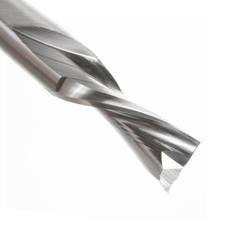 Amana HSS1661 High Speed Steel (HSS) Double Flute Spiral Aluminum Cutting 1/2 Dia x 1-1/4 x 1/2 Inch Shank Down-Cut Router Bit