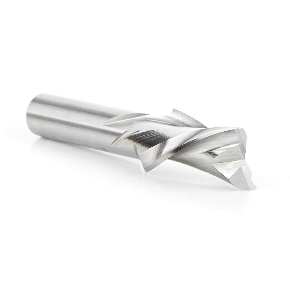 Amana HSS1663 High Speed Steel (HSS) Double Flute Spiral Aluminum Cutting 3/4 Dia x 1-1/4 x 1/2 Inch Shank Down-Cut Router Bit
