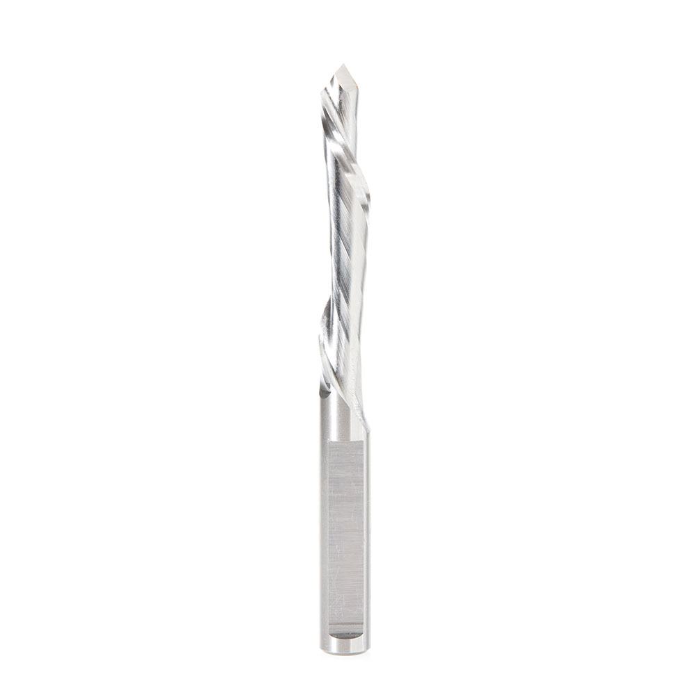 Amana HSS1707 High Speed Steel (HSS) 32° Helix 1/2 Dia x 2-1/2 x 1/2 Shank Single Flute Down-Cut Steel Door Bit