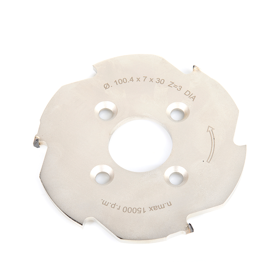 Amana LAM100T3-30PCD Polycrystalline Diamond (PCD) Lamello Cutter 100.4mm Dia x 3T, 30mm Bore, for Zeta P2 Lamello Porter Router