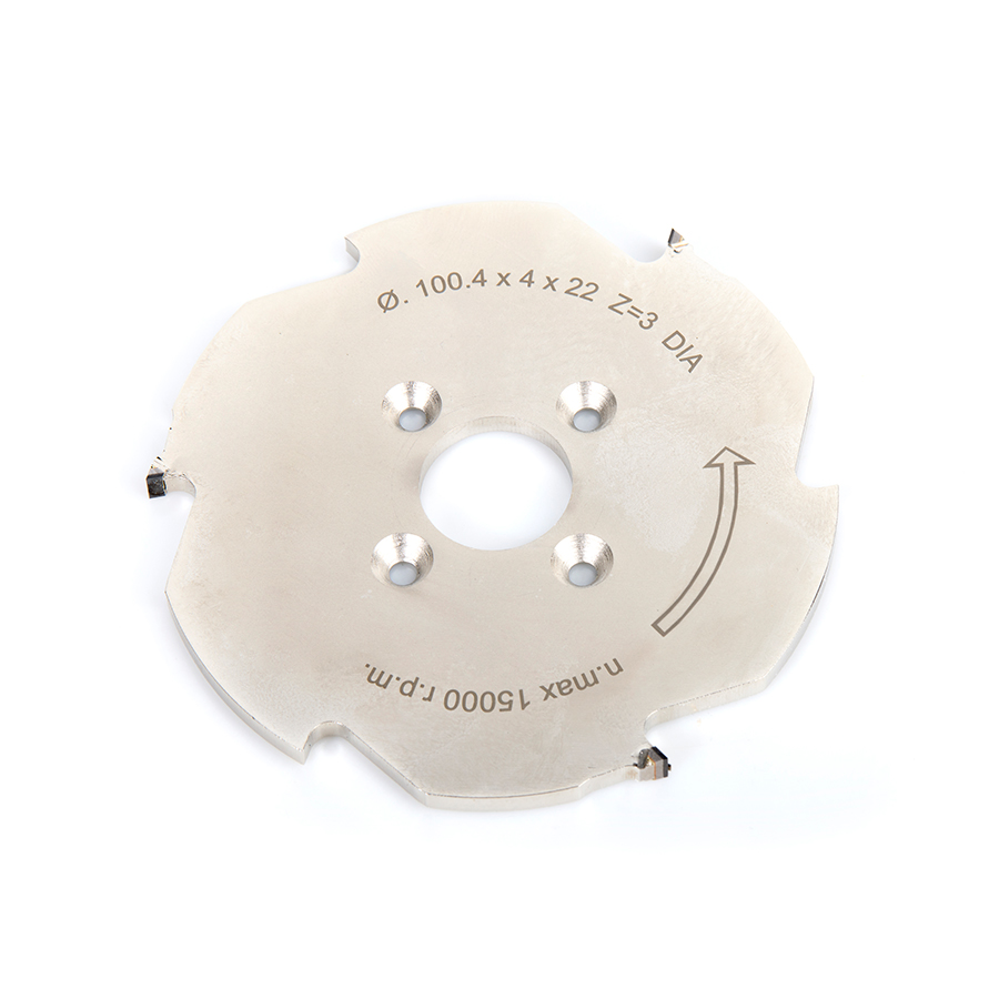 Amana LAM100T3-PCD Polycrystalline Diamond (PCD) Lamello Cutter 100.4mm Dia x 3T , 22mm Bore, for Zeta P2 Lamello Porter Router