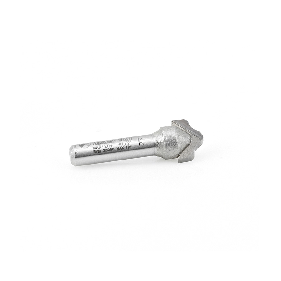 Amana MRR1204 Carbide Tipped Miniature Plunge Ogee 3/32 Radius x 1/2 Dia x 5/16 x 1/4 Inch Shank