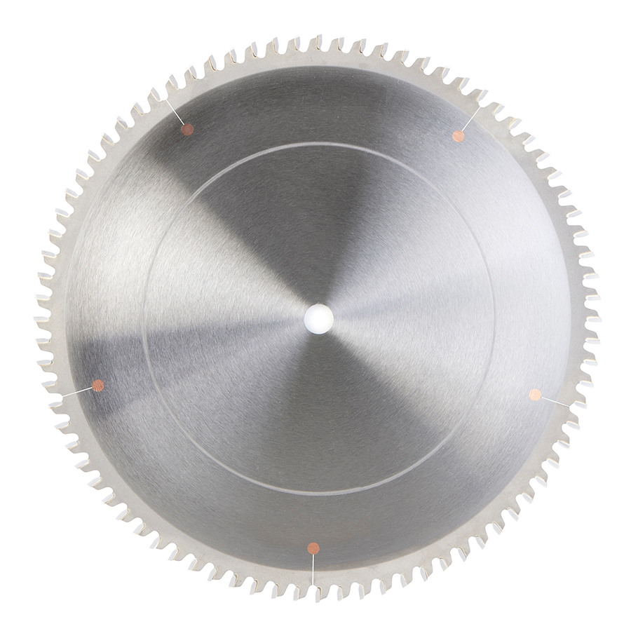 Amana MS12800-5/8 Carbide Tipped Miter 12 Inch Dia x 80T 4+1 ATB, -2 Deg, 5/8 Bore