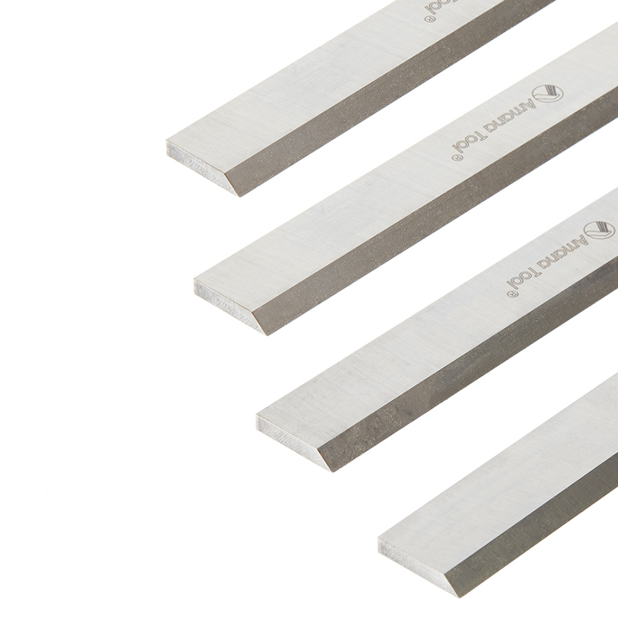 Amana P 294 4-Piece HSS, T-1 18 Percent Tungsten 8 Long x 3/4 Height x 1/8 Wide x 45 Deg Cut Angle