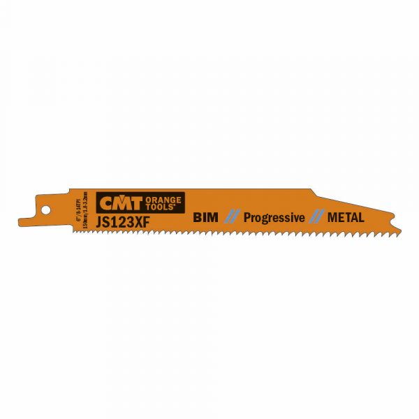 CMT JS123XF-5 - 5 RECIP SAW BLADES FOR METALS (BIM) 6"x8-14TPI