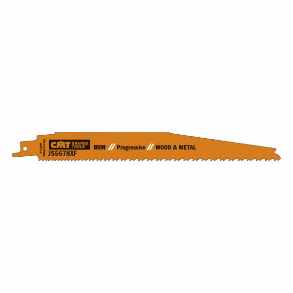 CMT JS5678XF-5 - 5 RECIP SAW BLADES FOR WOOD/METALS (BIM) 9"x6-12TPI