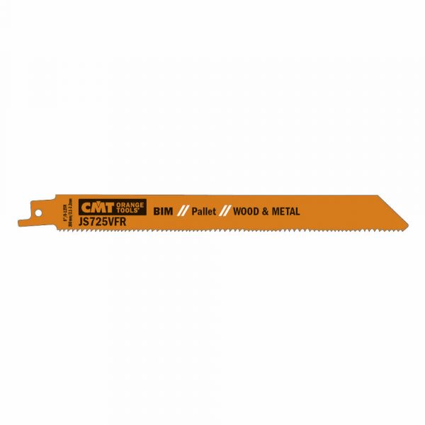 CMT JS725VFR-20 - 20 RECIP SAW BLADES FOR WOOD/METALS (BIM) 8"x8-12TPI