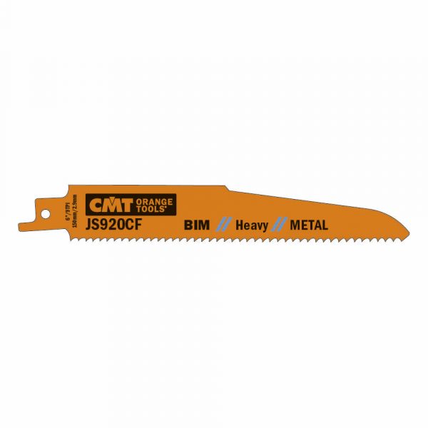 CMT JS920CF-5 - 5 RECIP SAW BLADES FOR METALS (BIM) 6"x9TPI