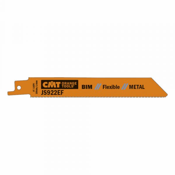 CMT JS922EF-5 - 5 RECIP SAW BLADES FOR METALS (BIM) 6"x18TPI