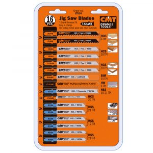 CMT JT016 - 16-PC SET FOR JIG SAW BLADES