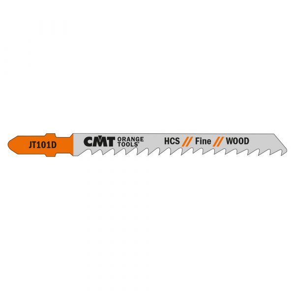 CMT JT101D-5 - 5 JIG SAW BLADES HCS 4"x6TPI (WOOD/STRAIGHT/FINE)