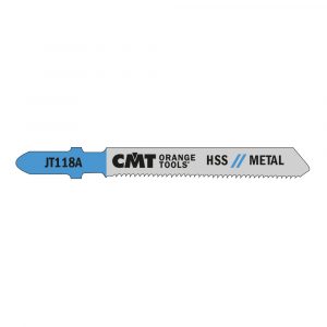 CMT JT118A-5 - 5 JIG SAW BLADES HSS 3"x21TPI (METAL/STRAIGHT/FINE)