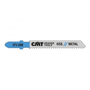 CMT JT118B-5 - 5 JIG SAW BLADES HSS 3"x12TPI (METAL/STRAIGHT/FINE)
