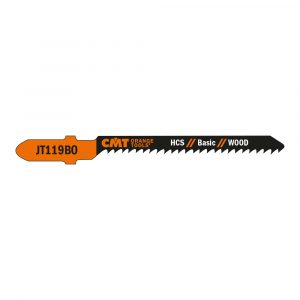 CMT JT119BO-5 - 5 JIG SAW BLADES HCS 3"x12TPI (WOOD/CURVE/FINE)