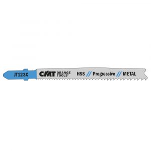 CMT JT123X-5 - 5 JIG SAW BLADES HSS 4"x21-10TPI(METAL/STRAIGHT/FINE)