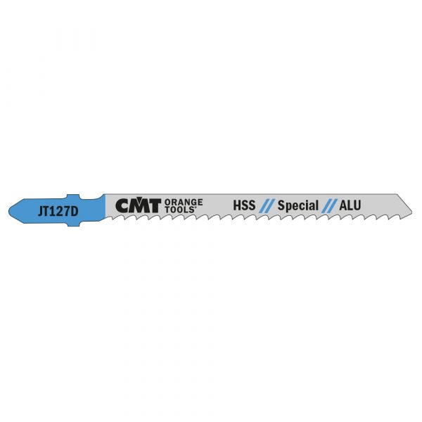 CMT JT127D-5 - 5 JIG SAW BLADES HSS 4"x8TPI (ALUMINIUM/STRAIGHT/FINE)