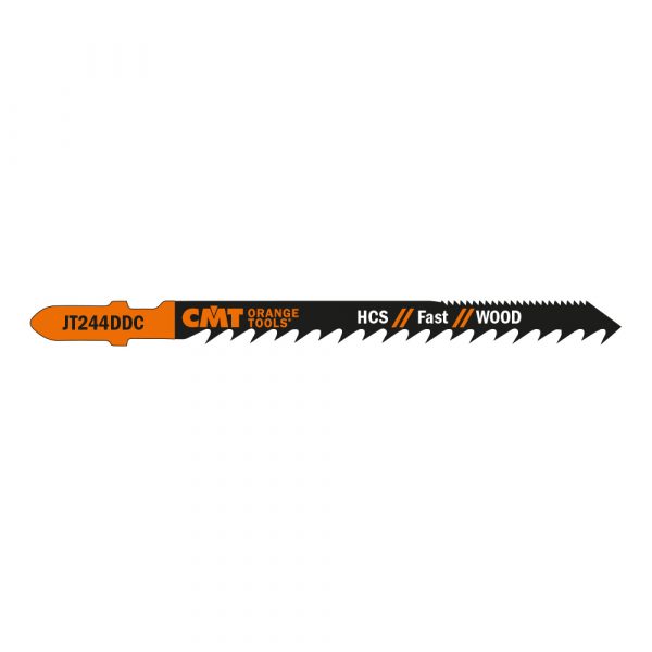 CMT JT244DDC-5 - 5 JIG SAW BLADES HCS 100x4x6TPI (WOOD/CURVE) DUAL CUT