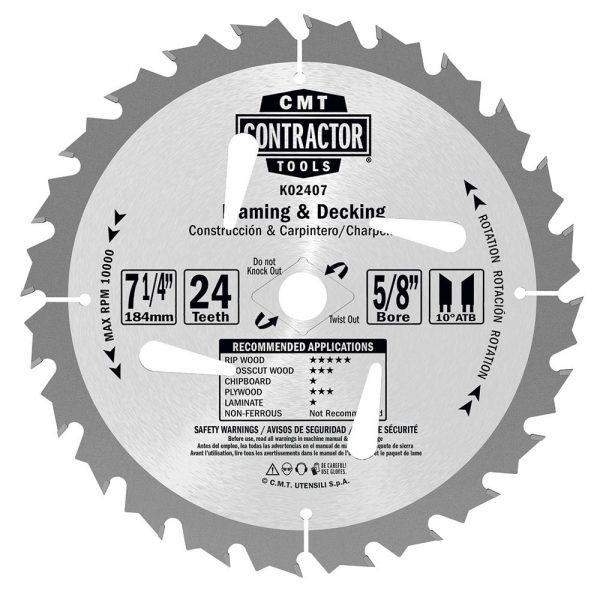 CMT K02408 - ITK CONTRACTOR 8-1/4"x24x5/8"