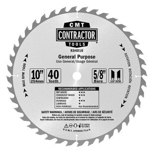 CMT K04010 - ITK CONTRACTOR 10"x40x5/8"