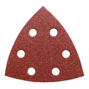 CMT OMA30060-X10 - 3-5/8" ALUMINIUM-OXIDE DELTA SANDPAPER FOR WOOD, PERFORATED
