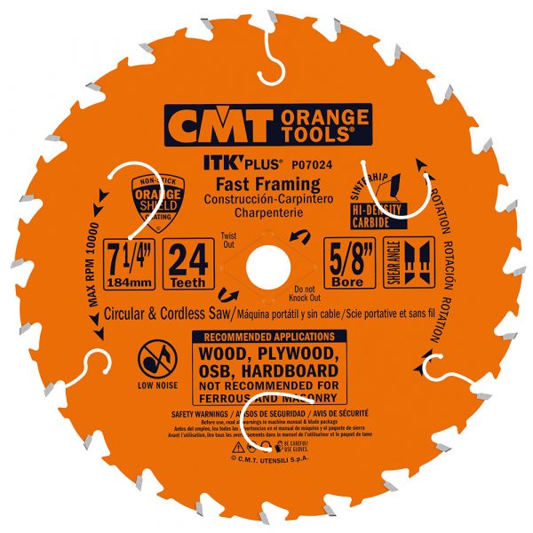 CMT P06018 - ITK-PLUS FAST FRAMING 6-1/2"x18x5/8" BORE