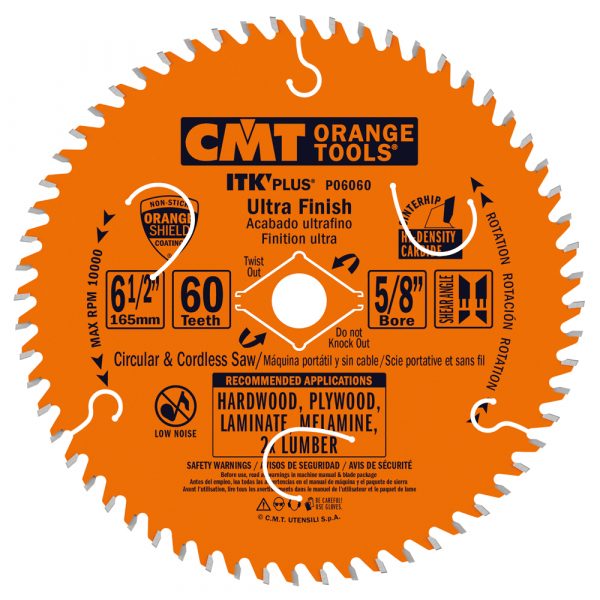 CMT P06060 - ITK-PLUS FINE-FINISH 6-1/2"x60x5/8"BORE