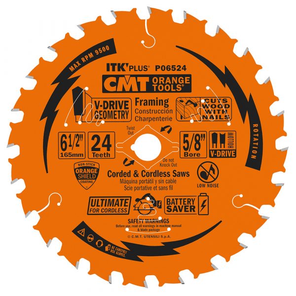 CMT P07524-X10 - ITK-PLUS V-DRIVE FRAMING 7-1/4"x T24 (Bulk, min 10 pcs.)