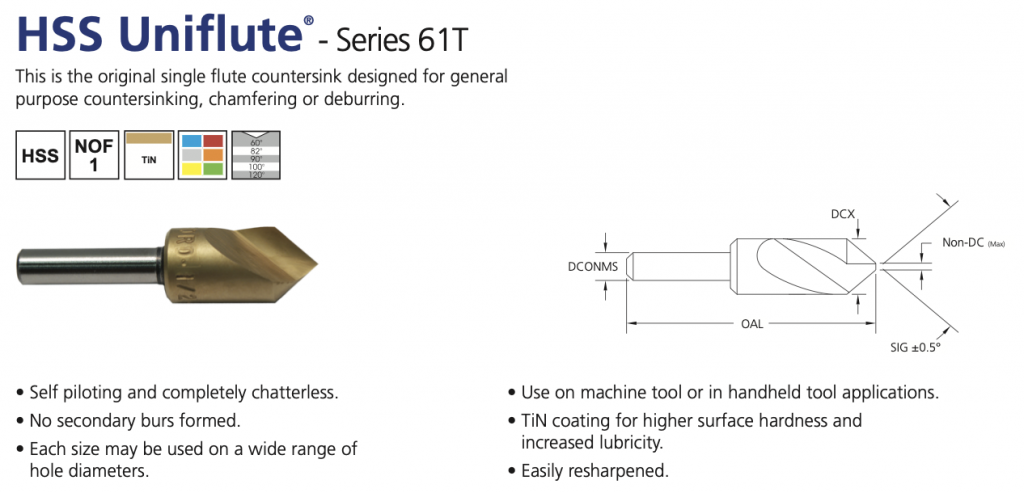 hss uniflute series 61t