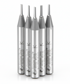 Amana 45192-5 5 Pack - 3/32 x 1/4 2FL Straight Plunge Router Bit 1/4" Shank