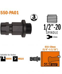 ​550-PA04 - M14 Adaptator for 552-5 hole saws (3pcs)