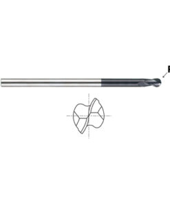 YG1-93585 - 5/8 x 5/8 x 1-1/4 x 10 - 2 Flute Long Reach 30 Deg Helix Ball Nose X-Power Carbide