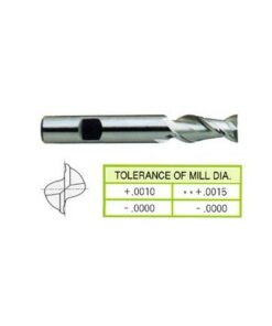 YG1-99092HC - 1-3/4 x 1-1/4 x 3 x 5-1/2 - 2 Flute Medium Length Hi-Helix Ticn Coated Hss