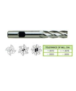 YG1-99098CN - 2 x 1-1/4 x 3 x 5-1/2 - 8 Flute Medium Length Center Cut Tin Coated 8% Cobalt