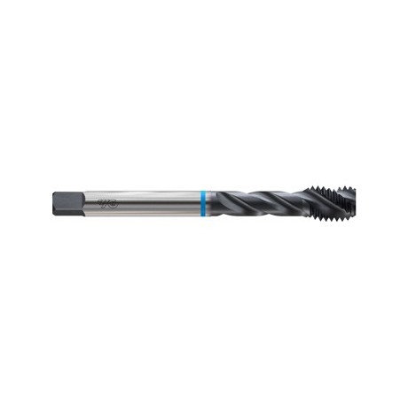YG1-BD435 - M10 - 1.25, D5 - 3 Fluted Metric Spiral Fluted Modified Bottoming Super Hss Din Oal Ansi Shank Steam Oxide For Steel & Stainless Steels Upto 35Hrc