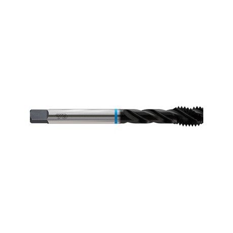 YG1-BK243 - 6 - 32, H3 - 3 Fluted Spiral Fluted Modified Bottoming Super Hss Din Oal Ansi Shank Hardslick Coated For Steel & Stainless Steels Upto 35Hrc