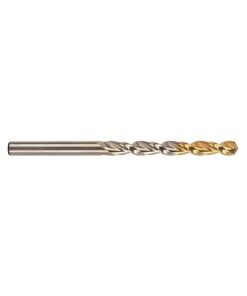 YG1-DLGP506135 - 13.5 x 108 x 160 - Hss(M35) Jobber, Worm Pattern Type Straight Shank Gold-P Drill For Deep Holes